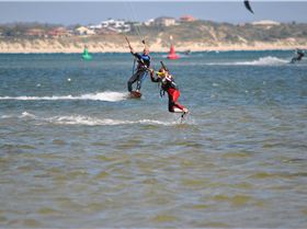 Nate attemping a hooked railay