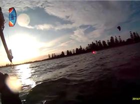 Serene twilight kiting