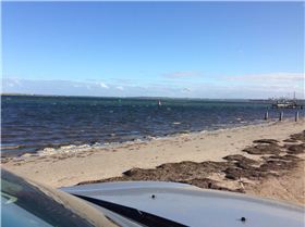 20kts onshore flat water