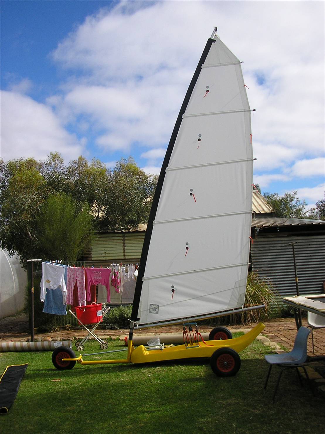 a little yacht I built for  my wife