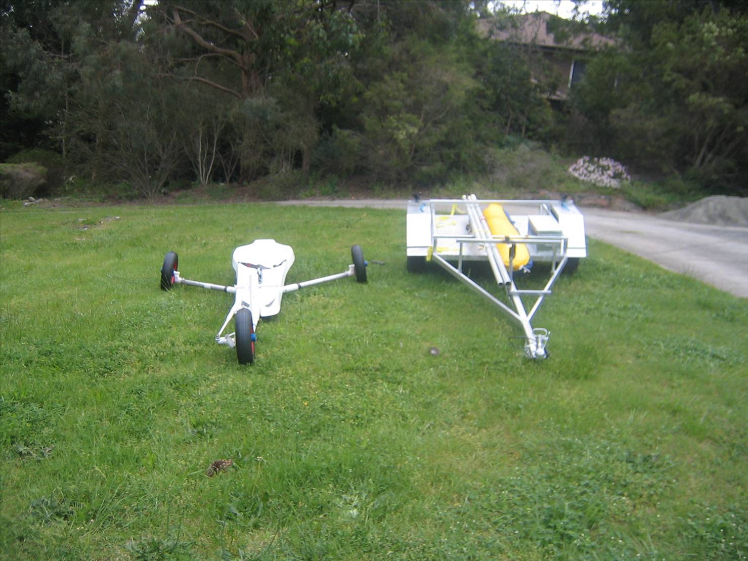 one man unloadable trailer