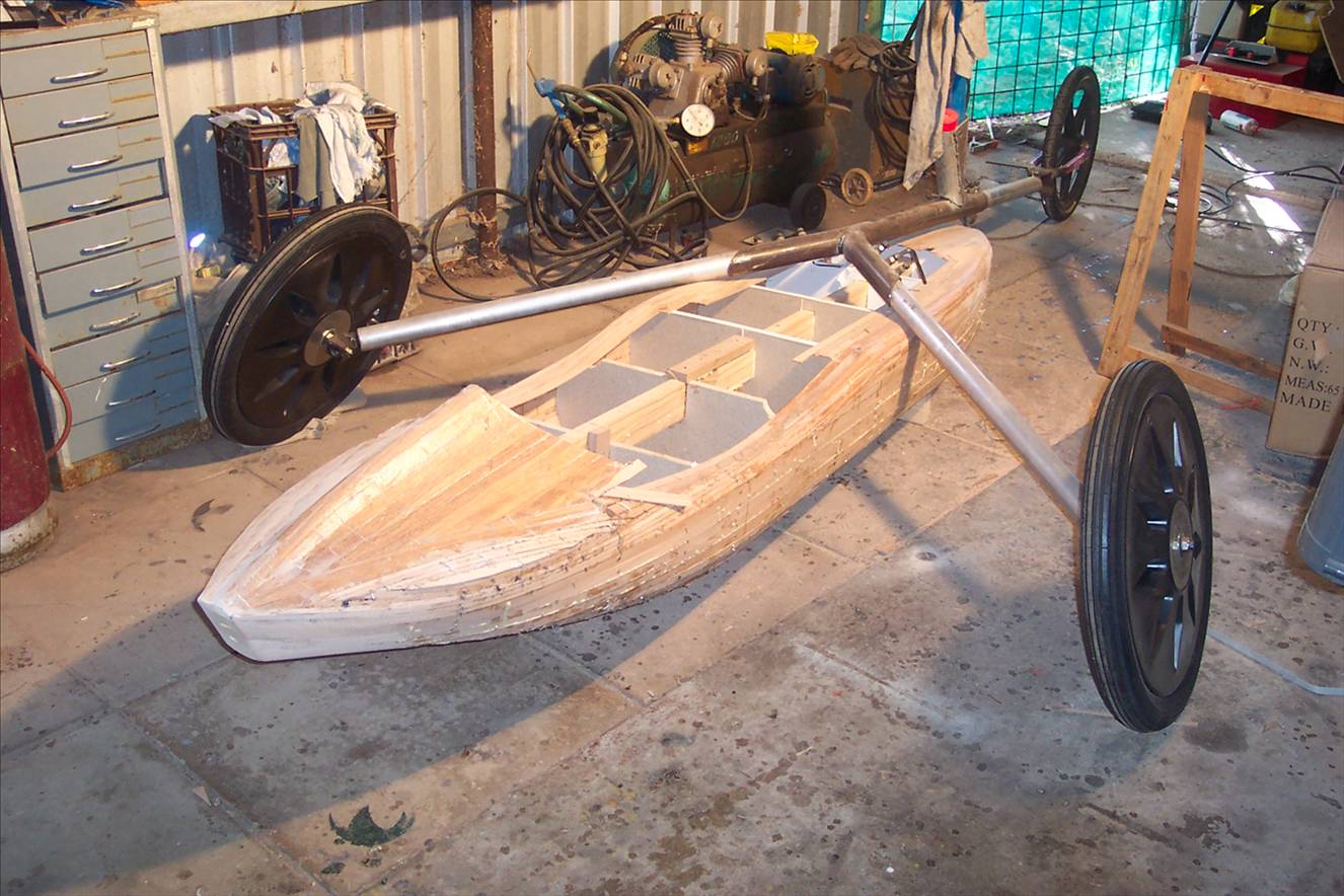 Making seat using wood strips (makes a light strong seat)