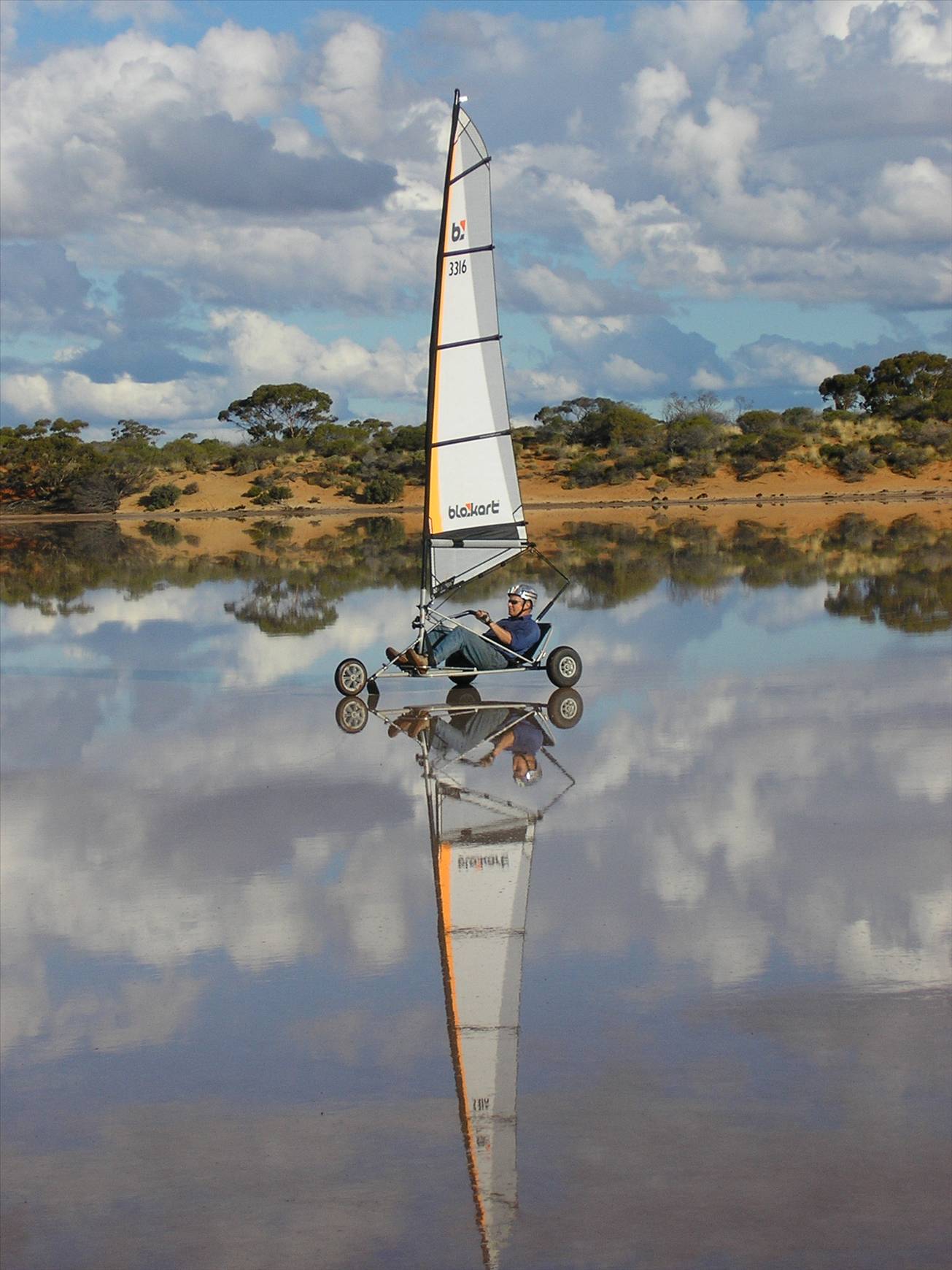 Bryan Cooks Blokart Lake Lefroy June 2005