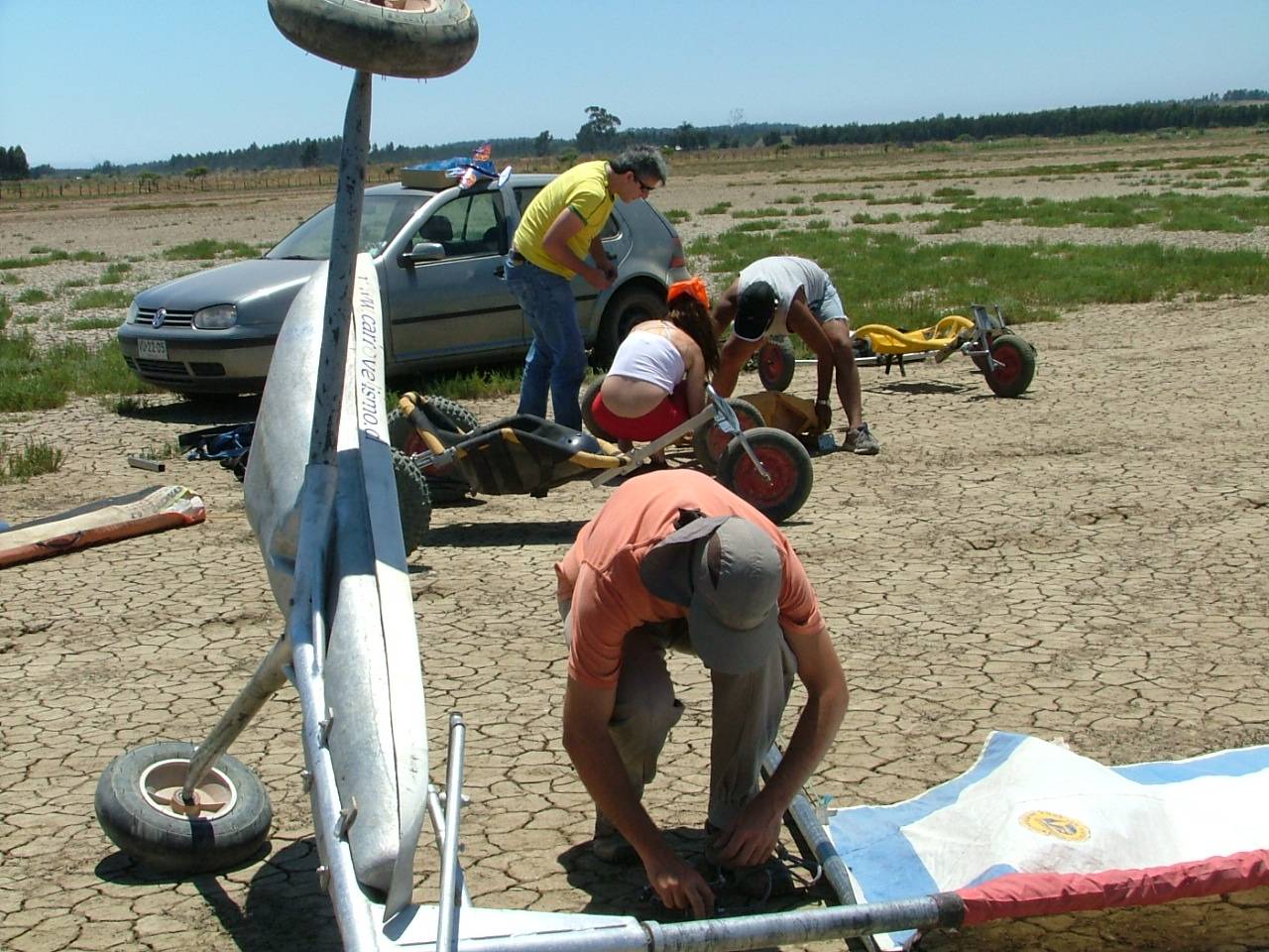 pacific magic landsailers, with different sail sizes ( 1 sqmt to 6.5 sqmt.)