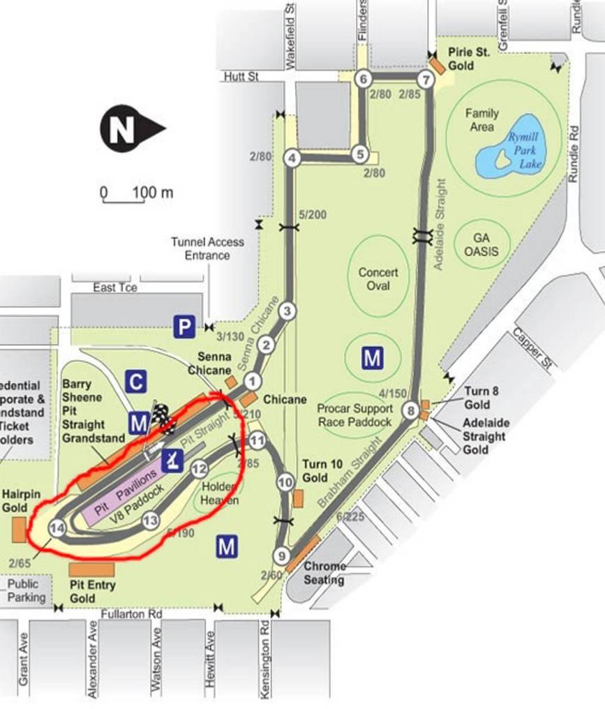 Adelaide Clipsal 500 Track