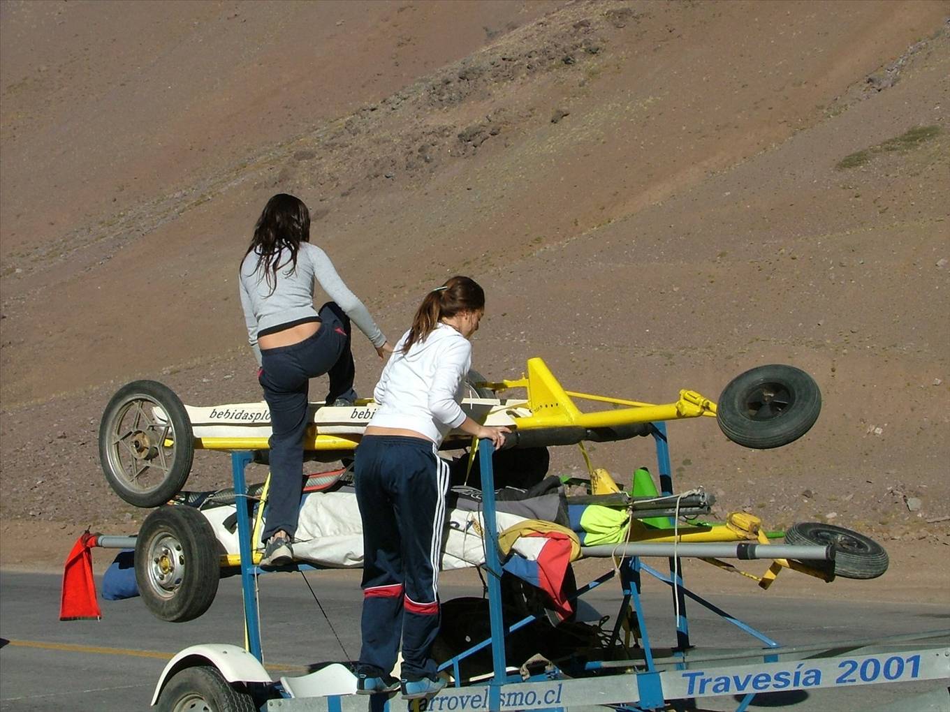 Landsailing, pampa del leoncito, argentina 