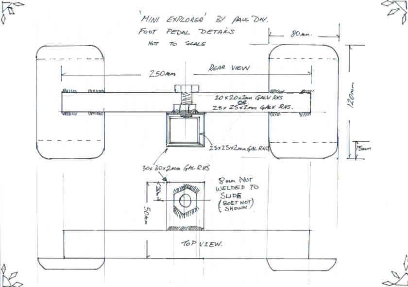 mini explorer build steering and pedals
