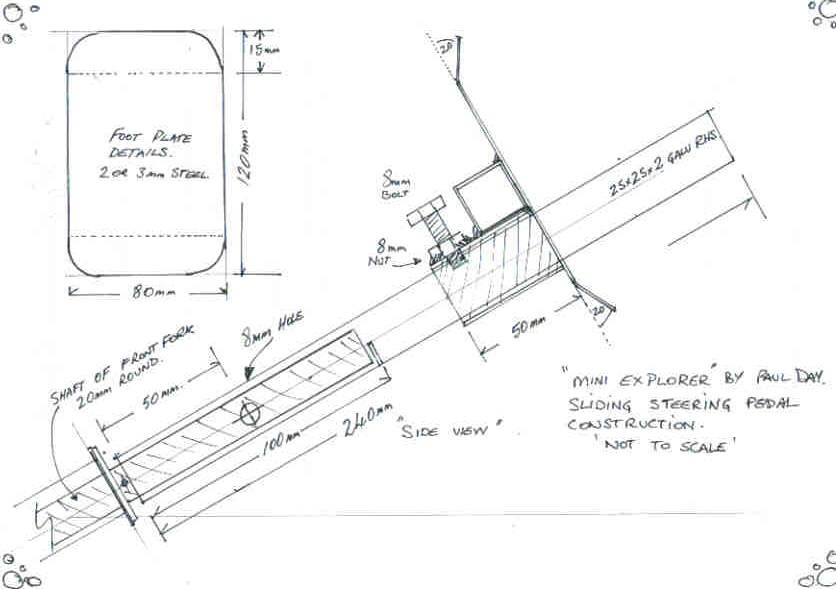 mini explorer build steering and pedals