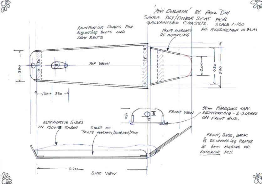 wood/glass seats for mini explorer
