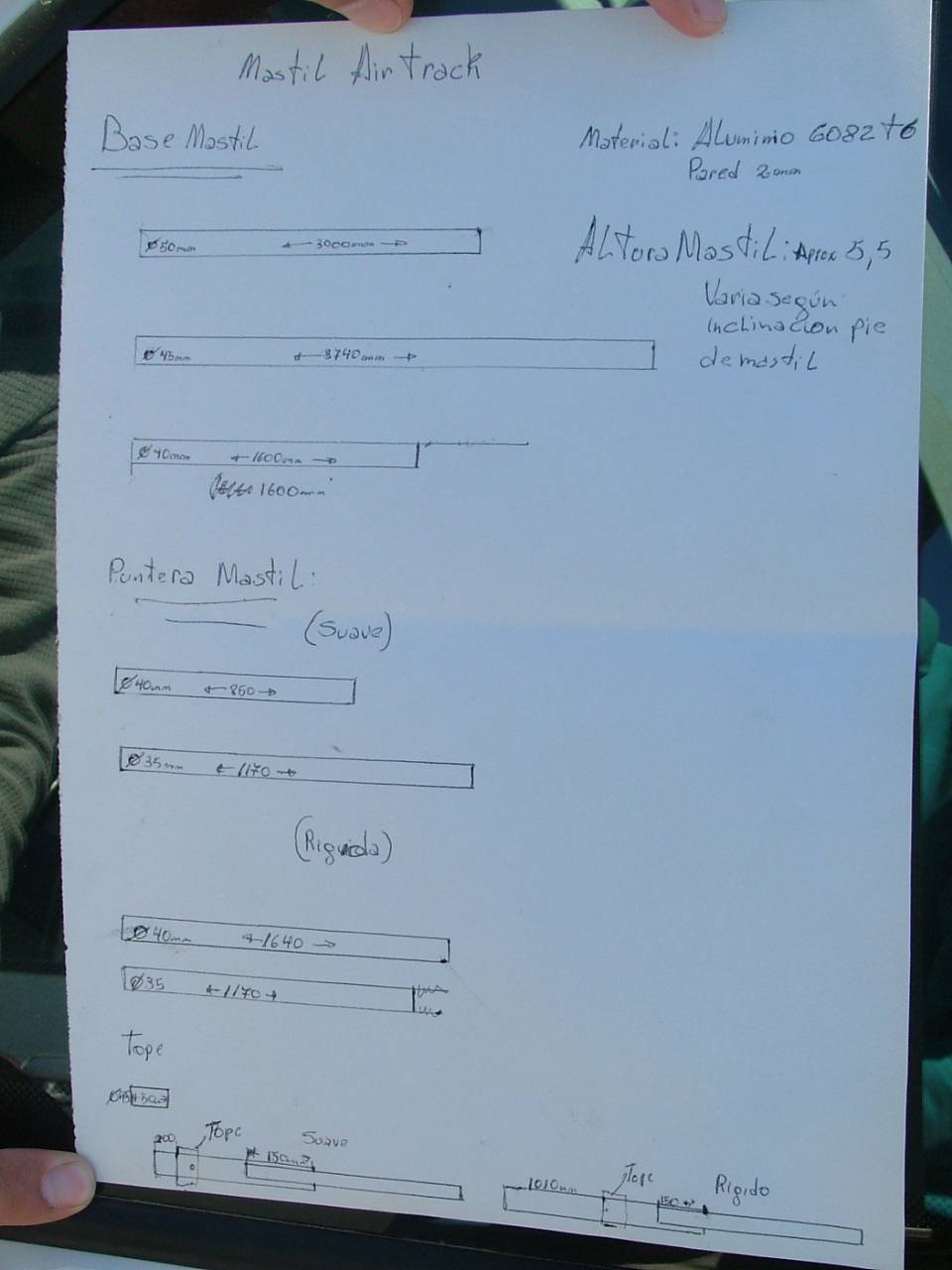 Aluminium Mast Sections