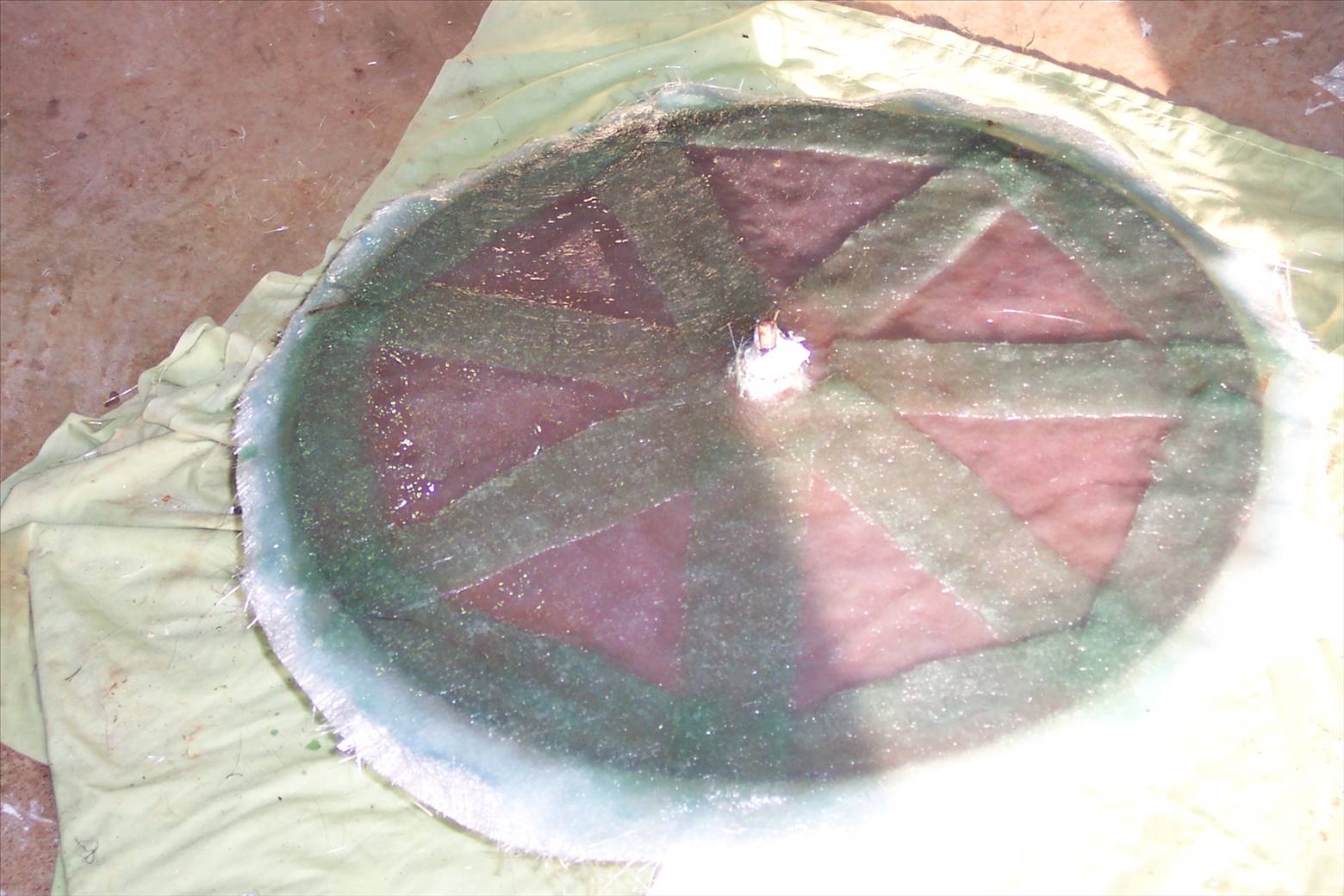 Mould complete ready for making wheels