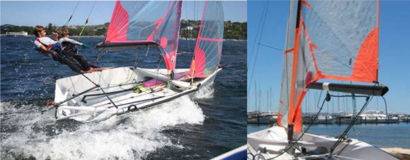 29er class yacht mainsail design