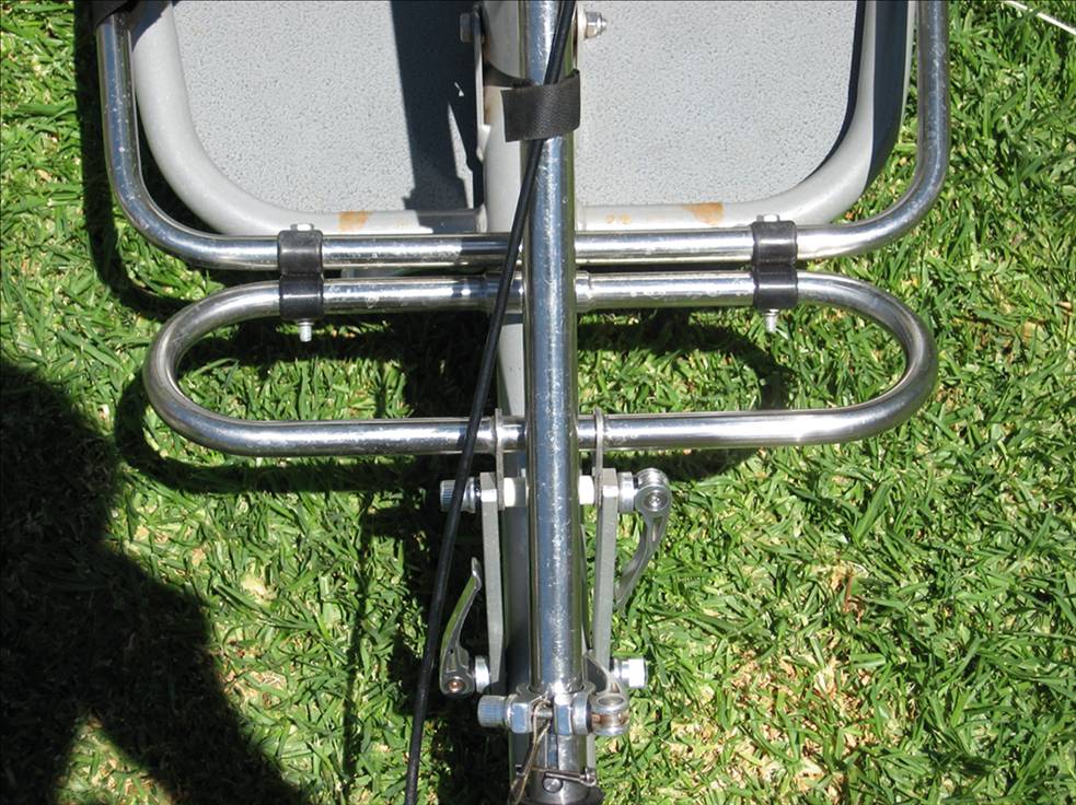 footbar adaption in blokart with pod fitted.Lake Lefroy