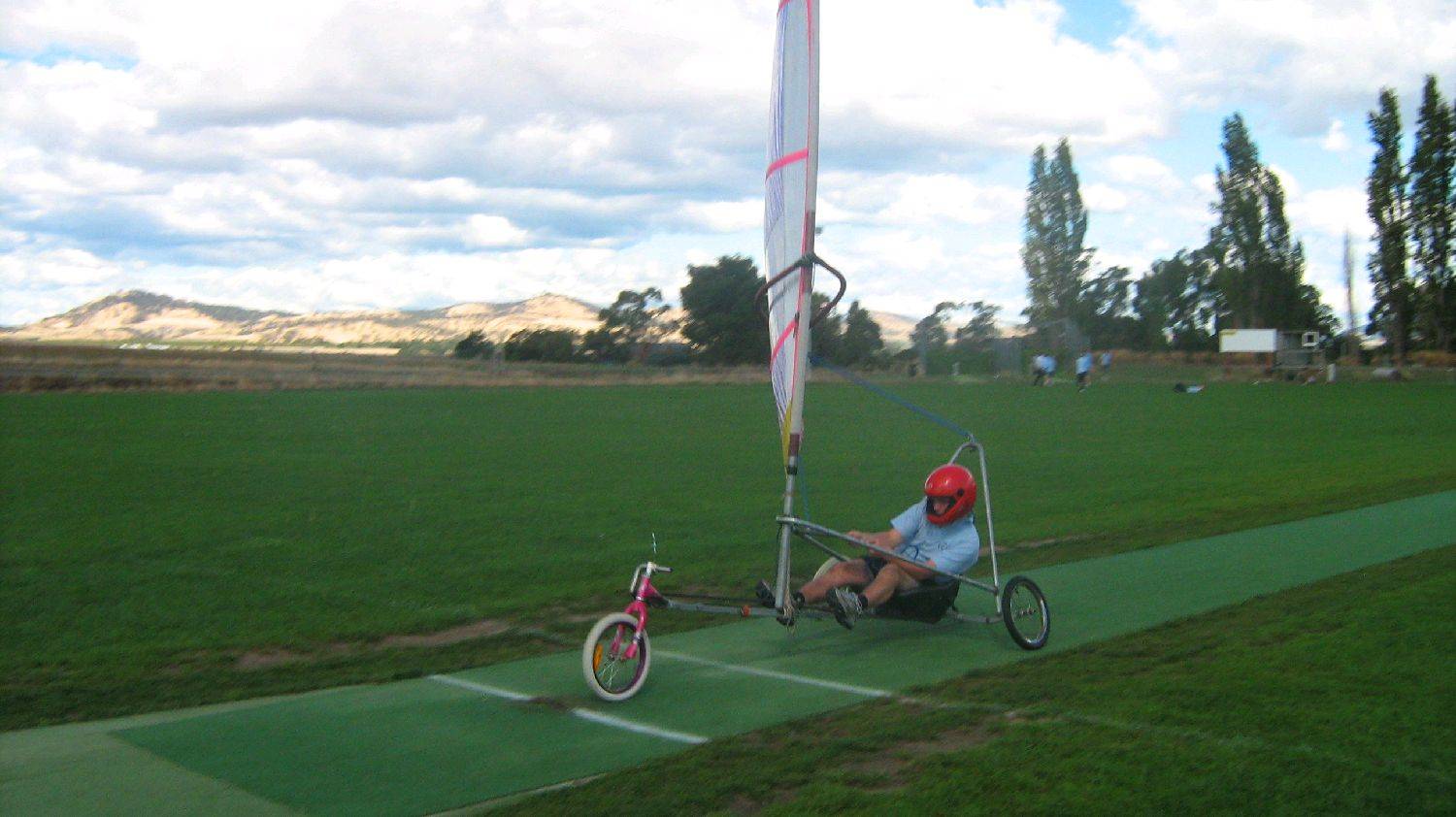 Wet grass slow...cricket pitch fast!