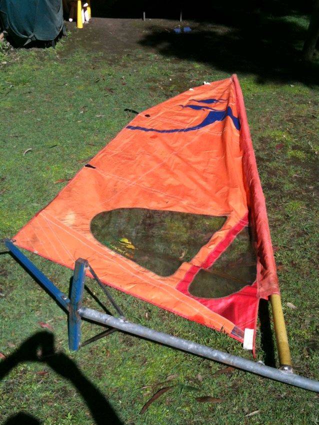 gastra sail complete on frame