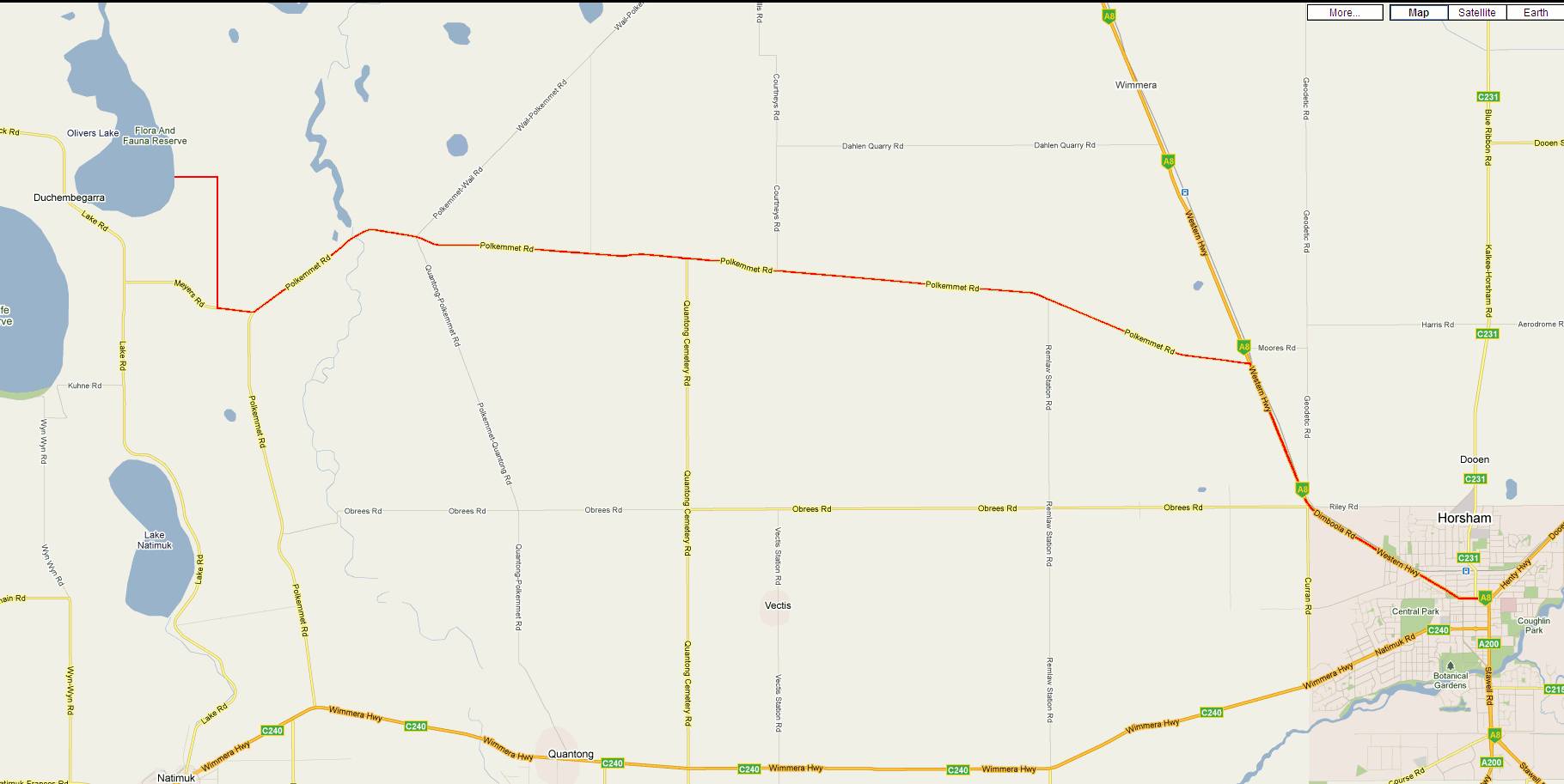 Olivers Lake Driving Instructions