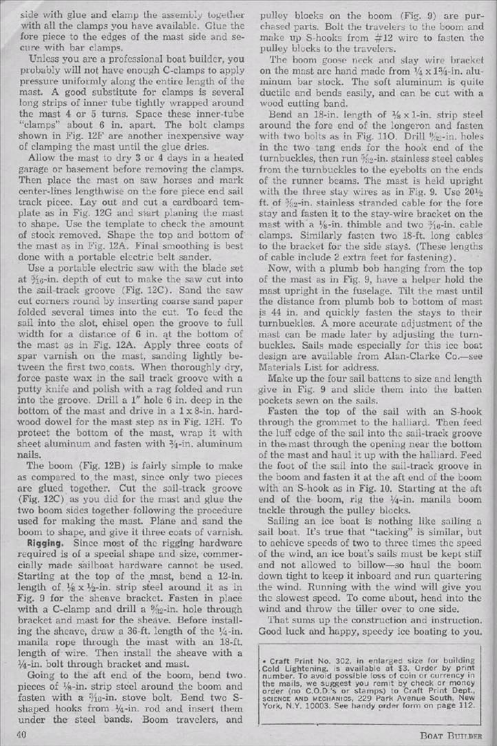 Popular Mechanics Iceyacht projects