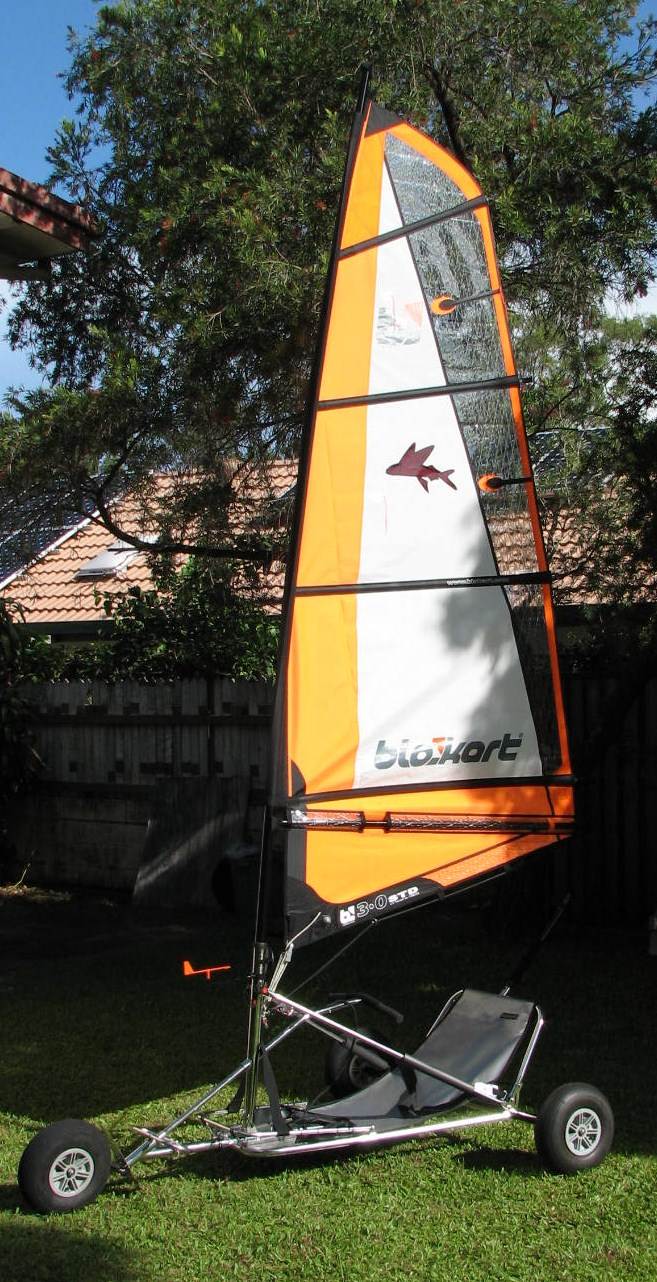 My new 3m Orange sail with 'Flying Fish' emblem
