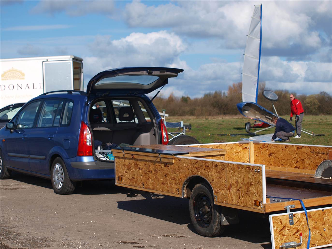 The caravan coverted.