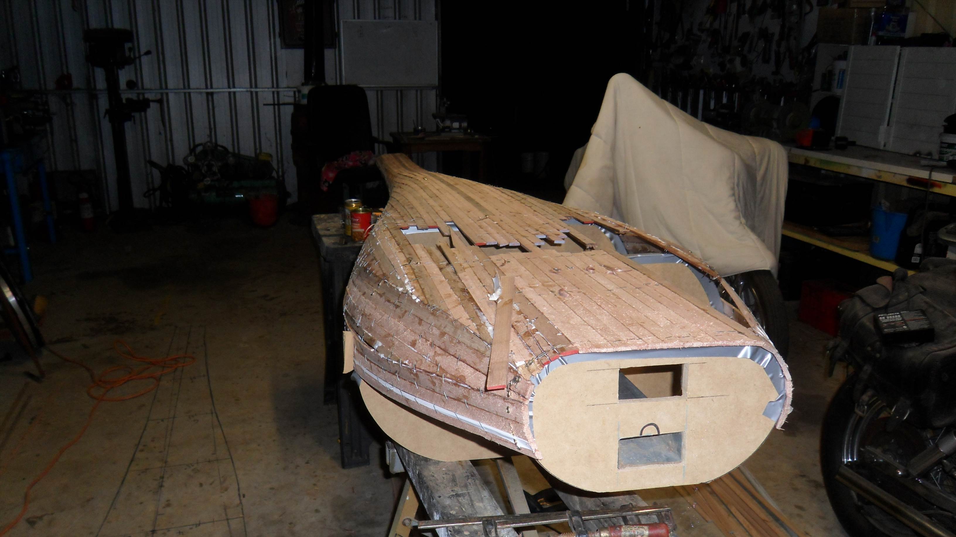 stripping top of hull