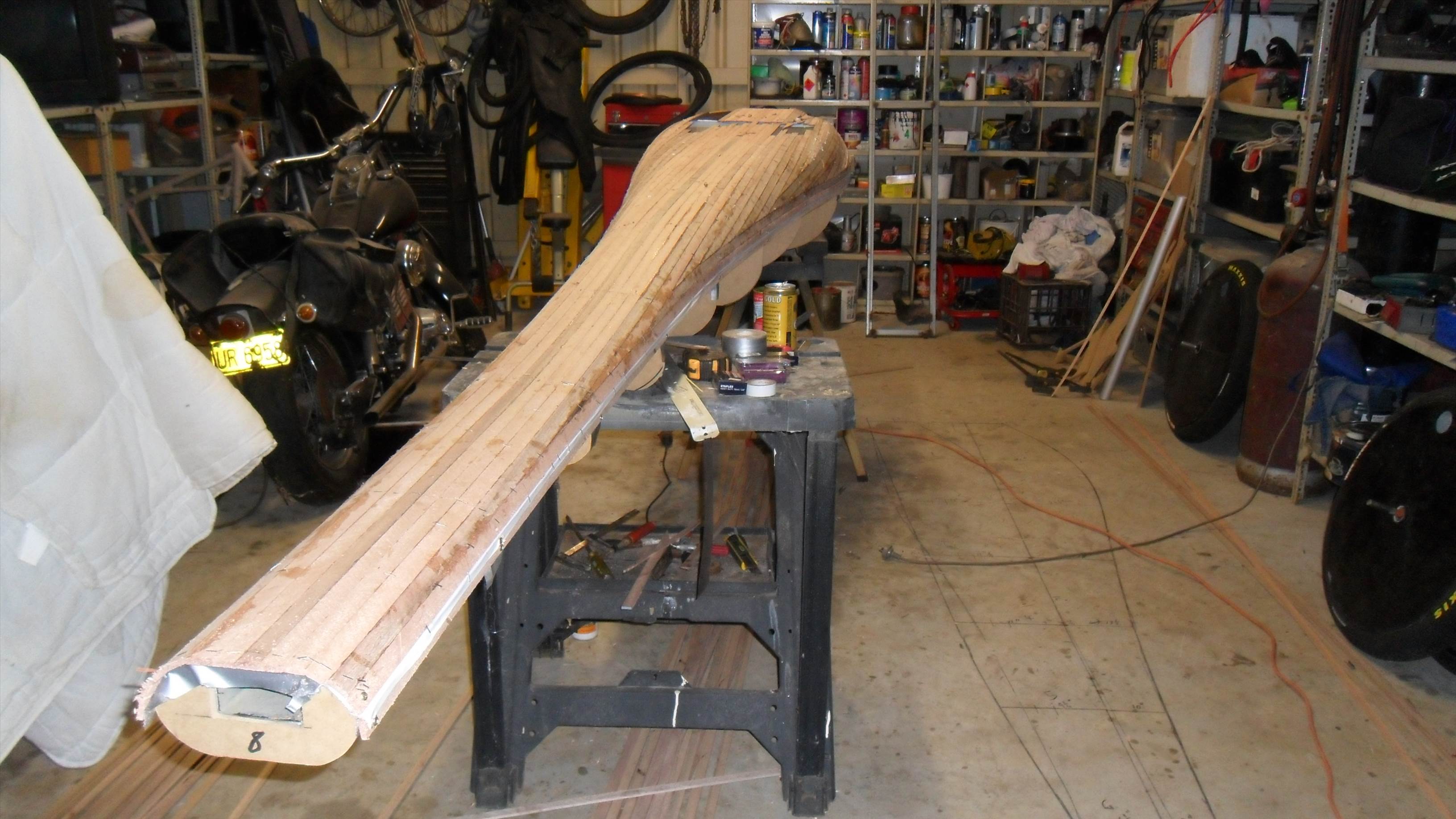 stripping top of hull