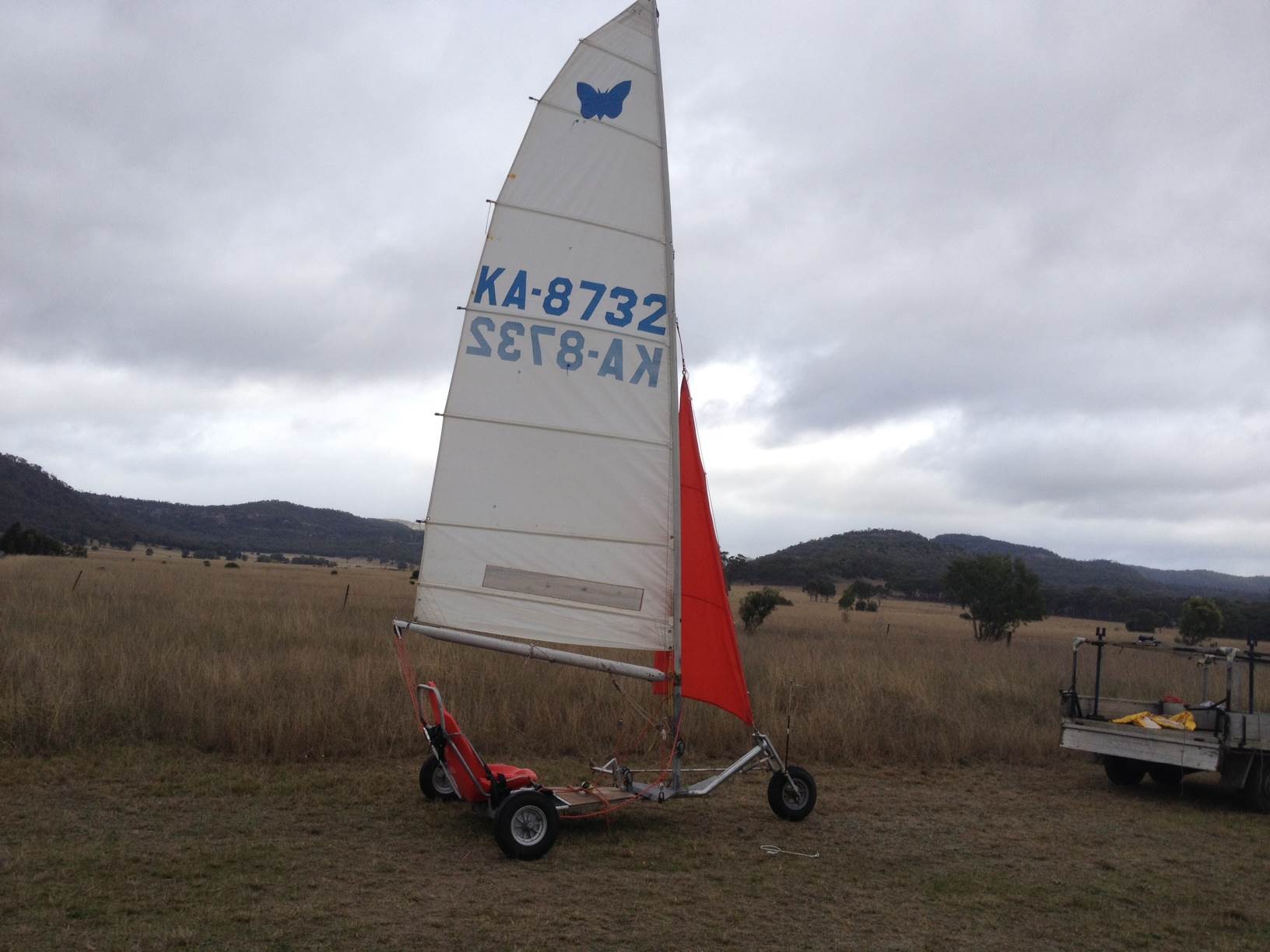 Jib on the land yacht