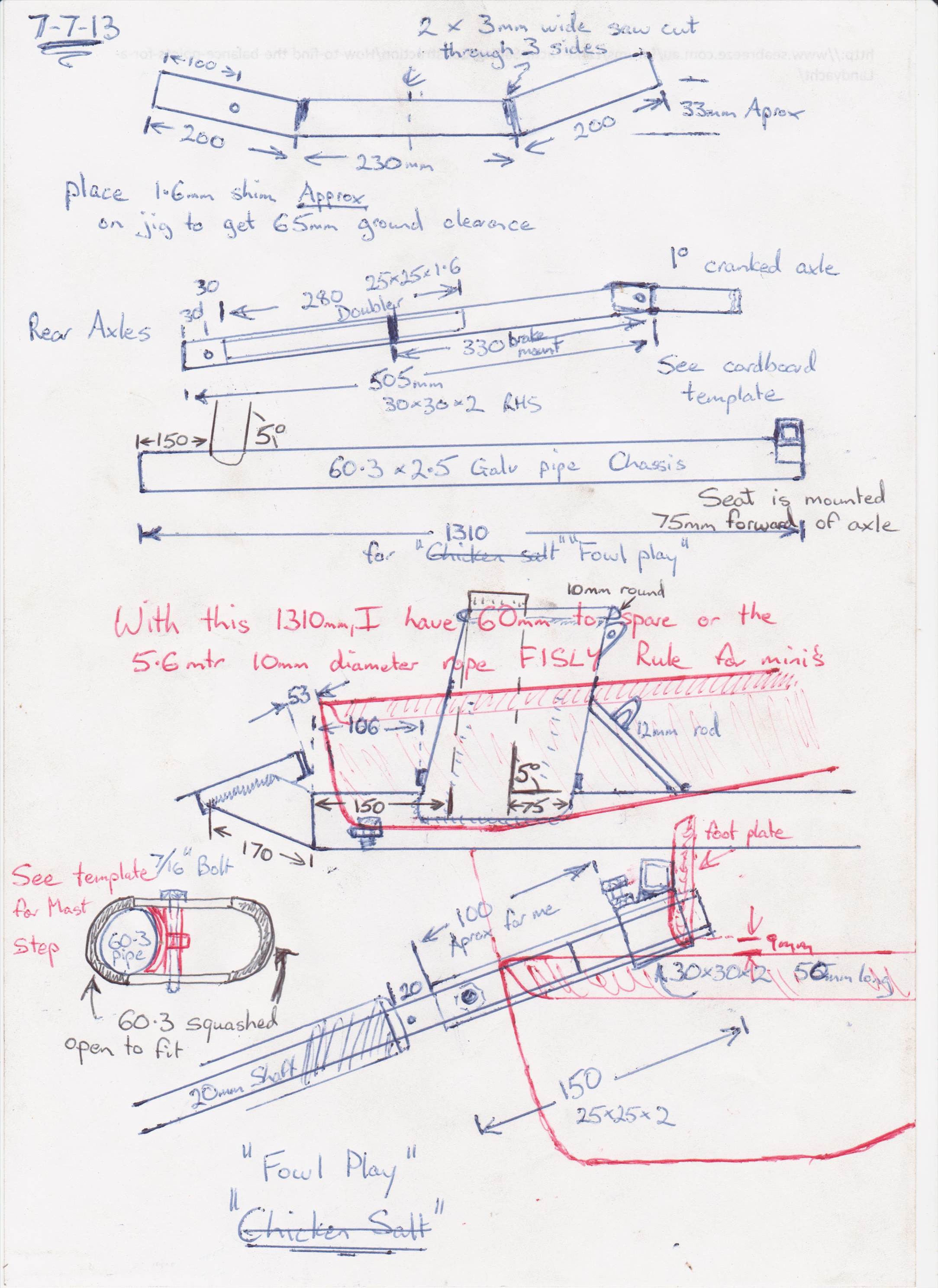 Chooks Mast step design 001