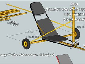 MIA TRIKE A SAIL FULL SCALE STEEL AND TYVEK PRELIMINARY CAD STUDY 2