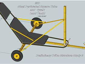 MIA TRIKE A SAIL FULL SCALE STEEL AND TYVEK PRELIMINARY CAD STUDY 2A