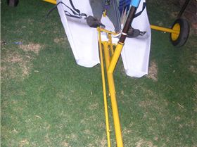 sail added to 3 seater. now named  LOVE ,PEACEand INSANITY. bloke sailing is 62\" for scale