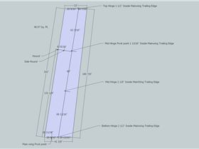 - 16' ST 49 Wing Tapered Flap Hound And Pivot Points