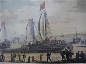 The late 1800s Land Sailing on the North beaches of France