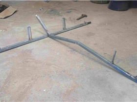 mini-yacht frame prior to final modification.