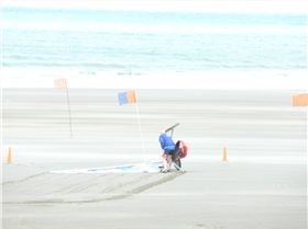 K109 Tim Spiers  breaking a stub axle