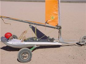 pacific magic landsailers, with different sail sizes ( 1 sqmt to 6.5 sqmt.)