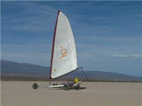 pacific magic landsailers, with different sail sizes ( 1 sqmt to 6.5 sqmt.)