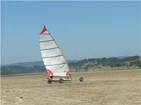 pacific magic landsailers, with different sail sizes ( 1 sqmt to 6.5 sqmt.)