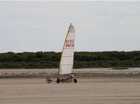 some land yachts at port gawler today sunday 6th April 2008