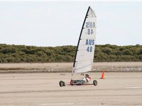 some land yachts at port gawler today sunday 6th April 2008