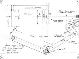 mini explorer build. front forks