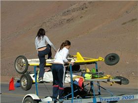 Landsailing, pampa del leoncito, argentina 