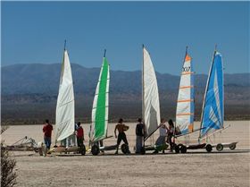 Landsailing, pampa del leoncito, argentina 