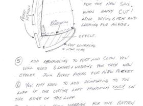 How I recut sailboard sails for landyachts