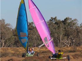 Two landyachts on the go at Bourke 270720