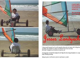 Home made land yacht