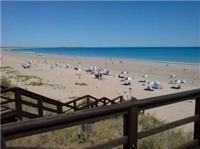 Looking left medium low tide