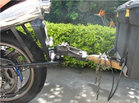 '99 Honda Varadero as tow vehicle for Blokart trailer