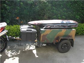 '99 Honda Varadero as tow vehicle for Blokart trailer