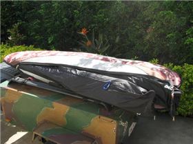 '99 Honda Varadero as tow vehicle for Blokart trailer