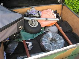 '99 Honda Varadero as tow vehicle for Blokart trailer